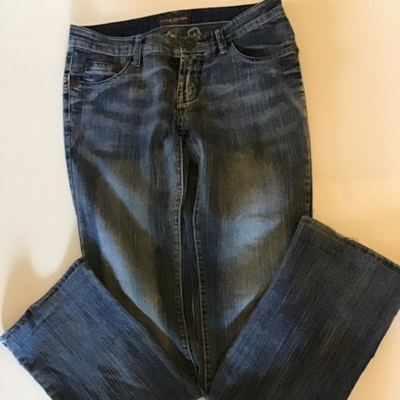 Louis Vuitton rhinestoned blue denim Jeans women - Picture 1 of 5